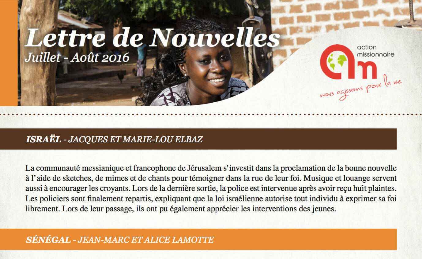 Featured image for “Eté 2016 – Action Missionnaire”