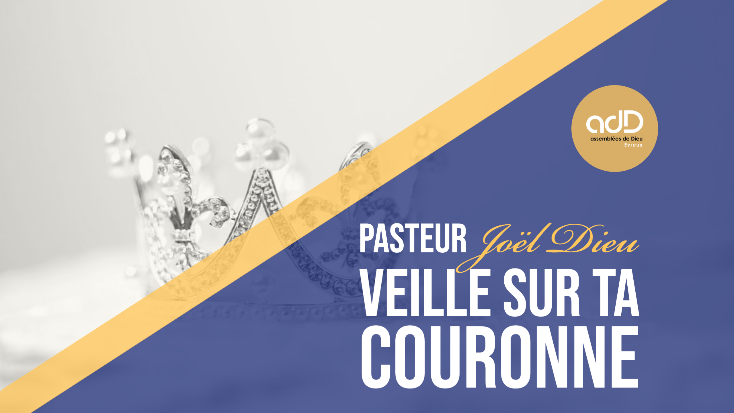 Featured image for “Culte en direct (10h)| « Veille sur ta couronne » | Pasteur Joël Dieu”