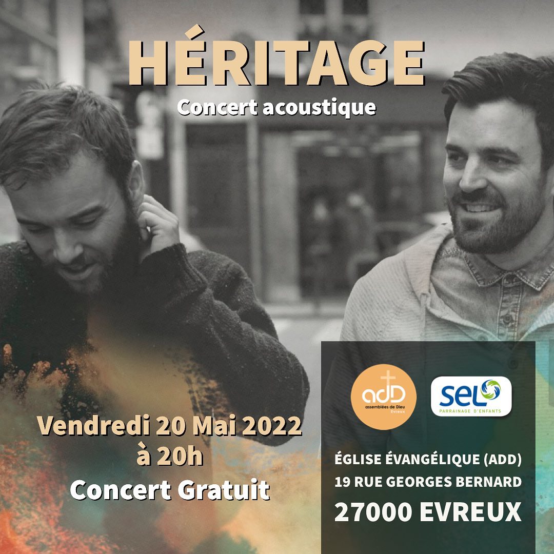 Featured image for “Prochainement à #evreux avec @heritagemusicofficial 

#evreuxnormandie…”