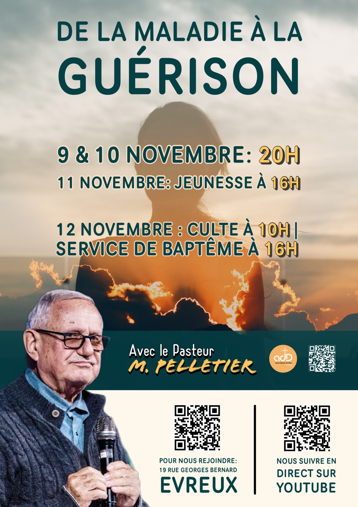 Featured image for “Nous vous invitons à nous rejoindre Jeudi 09 et vendredi 10 Novembre à 20 h 00 à…”